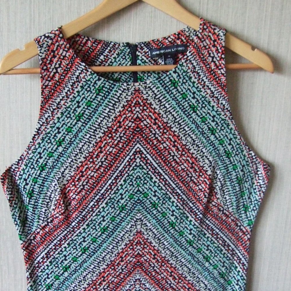 Lovely  Figure-Flattering Silky  Dress  Size 12   American Living - Picture 2 of 8